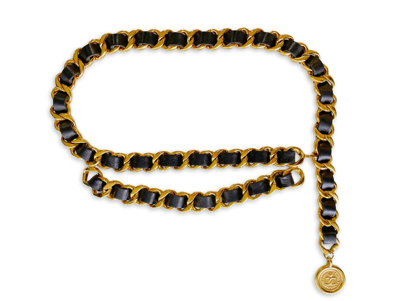 Vintage Chanel Leather Belt/Necklace - Shop Jewelry - Shop Jewelry