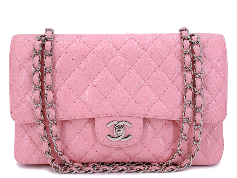 Chanel 2006 Vintage Pink Caviar Medium Classic Double Flap Bag SHW –  Boutique Patina