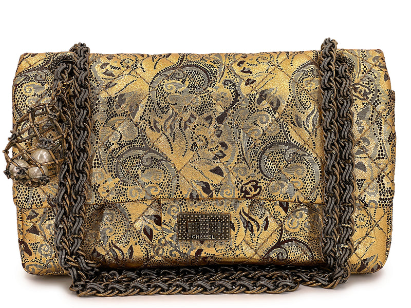 Chanel 2009 Paris-Moscou Gold Brocade 2.55 Reissue Flap Bag 225 – Boutique  Patina