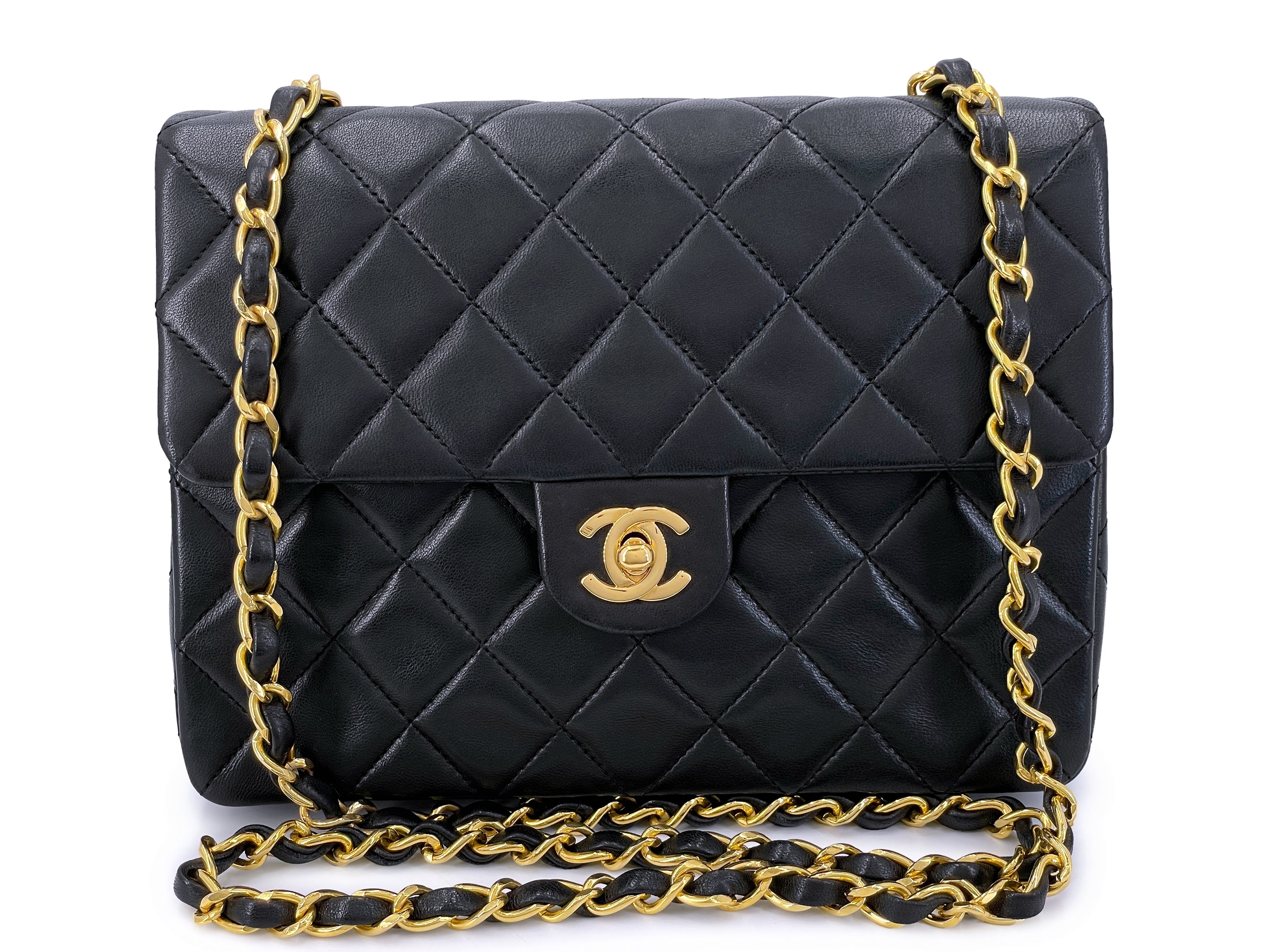 Chanel Black Lambskin Fantasy Pearls Large Evening Flap Bag