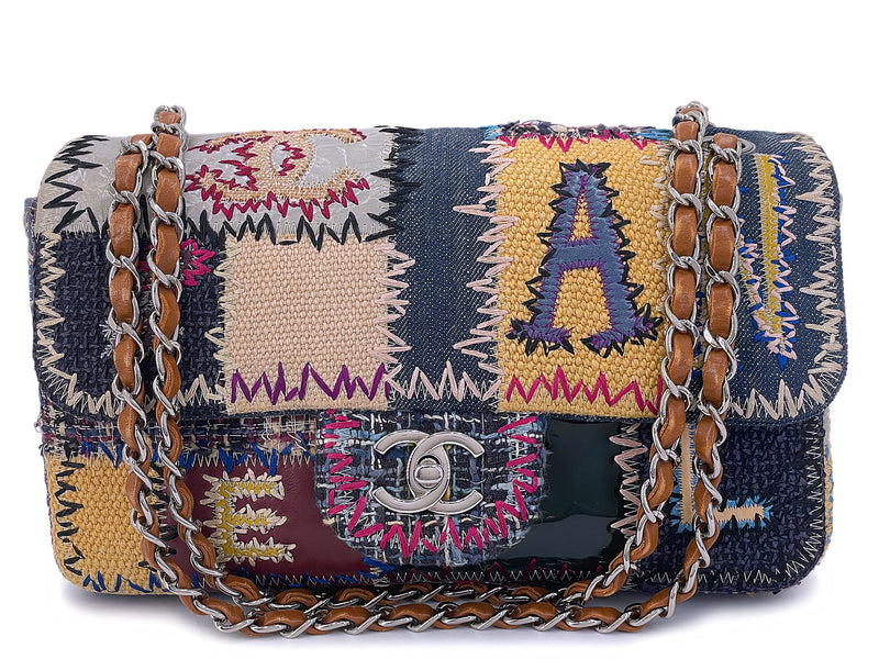 Rare 2012 Chanel Medium Denim Patchwork Flap Bag SHW – Boutique Patina