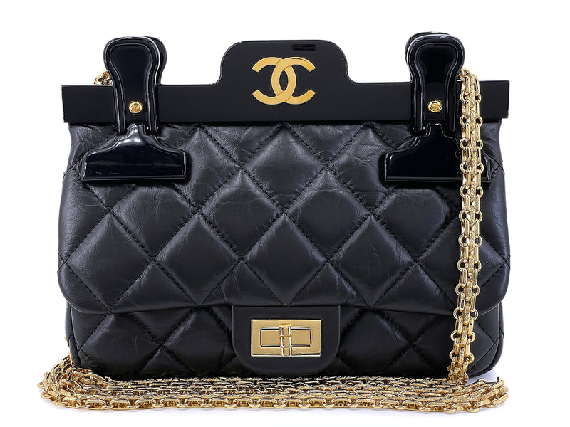 Rare Chanel 2016 Reissue "Hanger" Mini Flap Bag GHW