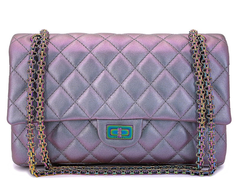 Chanel Violet Mermaid Iridescent 2.55 Reissue Classic Double Flap Bag –  Boutique Patina