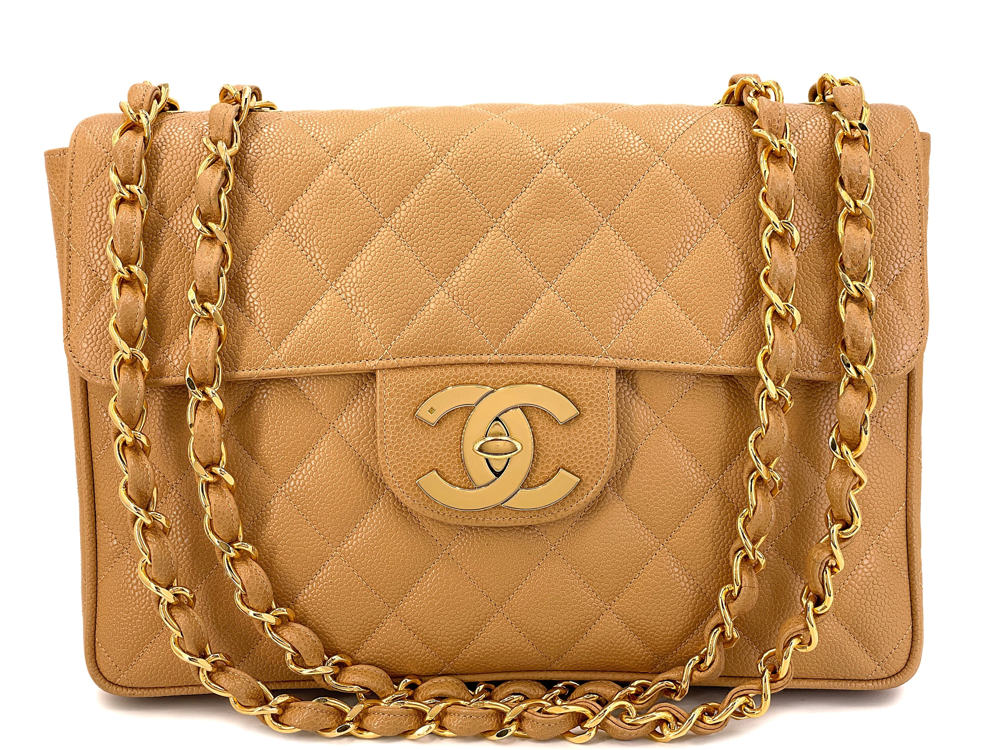 chanel beige small flap bag