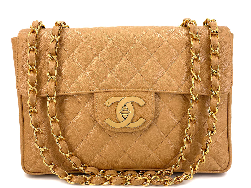 Chanel Bucket Bag Caviar GHW Caramel Brown in Caviar with Gold-tone - US