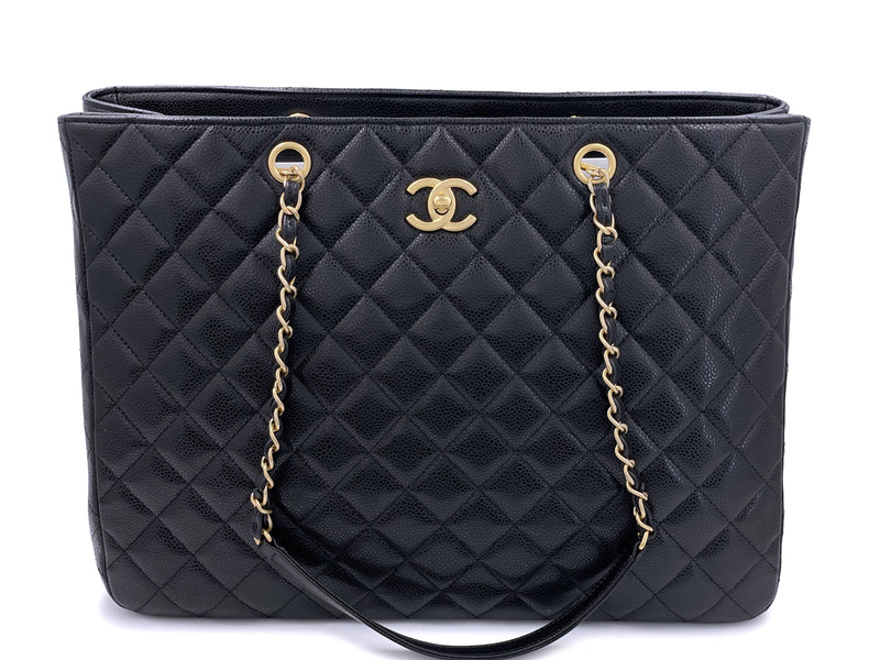 Chanel Black Caviar Timeless Classic Grand Shopper Tote Bag GHW – Boutique  Patina